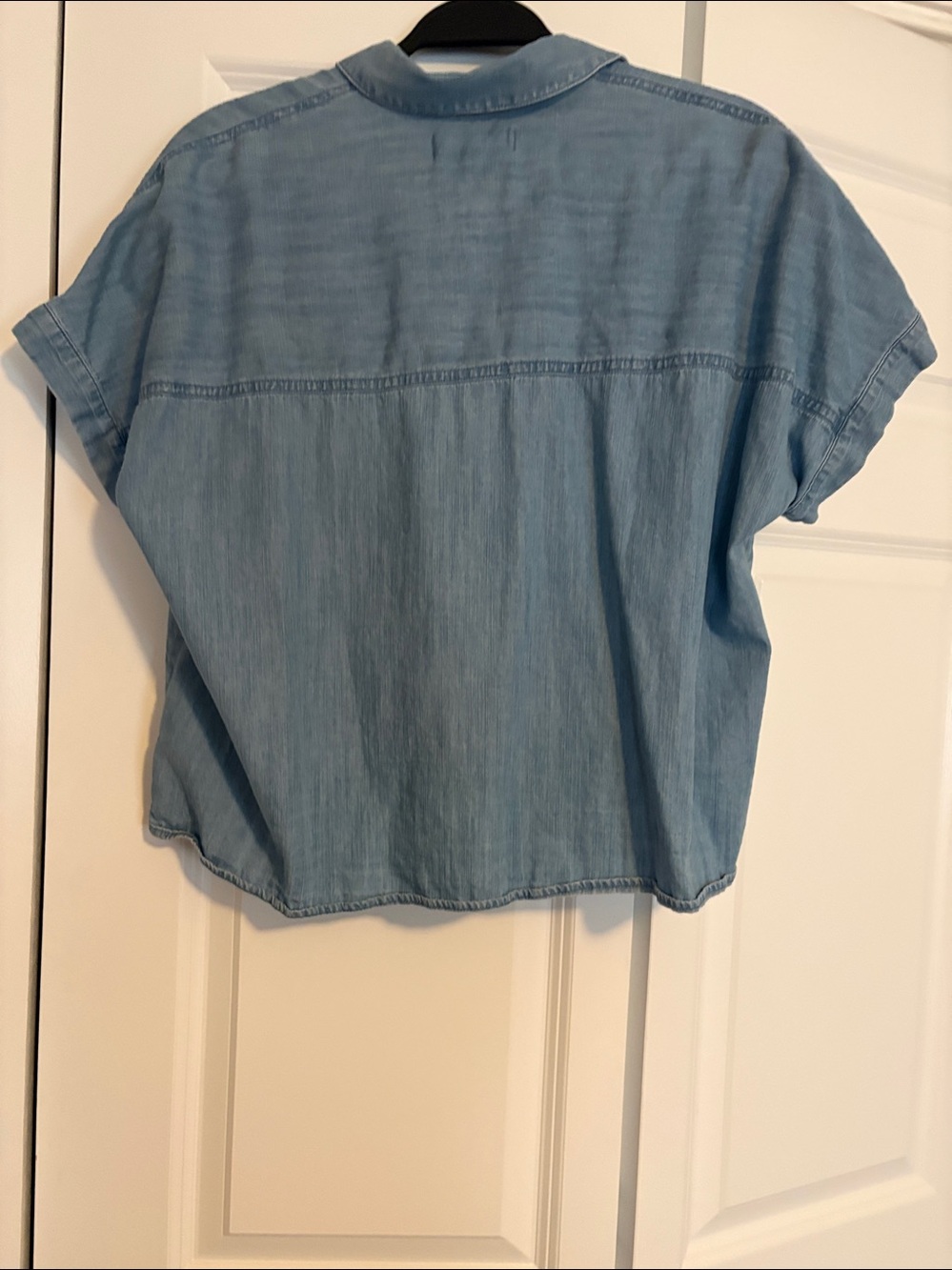 Madewell Light Blue Denim Button-Down Shirt - Picture 3 of 4